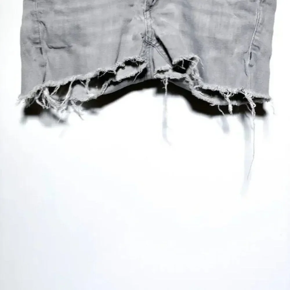 H&M Womens Denim Grey‎ Cut Off Shorts Size 27/32